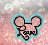 Boy Mouse Love 2 Cookie Cutter/Fondant Cutter or STL Download