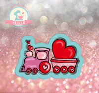 Sugar Ranch Love Train Cookie Cutter or Fondant Cutter