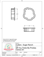 Sugar Ranch You Tickle My Prickles Cactus Cookie Cutter or Fondant Cutter