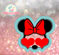 Girl Mouse Love Cookie Cutter/Fondant Cutter or STL Download