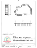 Miss Doughmestic Ice Cream and Cake (We Go Together Like) Cookie Cutter or Fondant Cutter